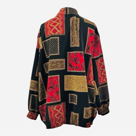 VNTG Kensington Square Blazer Zip Front Long Sleeve Cardigan Women Blazer Jacket - Picture 5 of 7